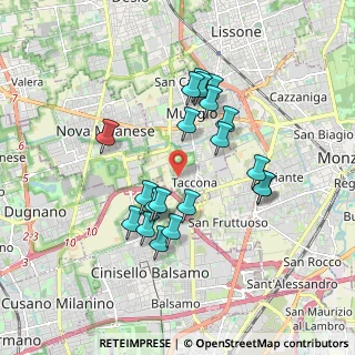 Mappa Via Giacomo Rossini, 20835 Muggiò MB, Italia (1.6125)