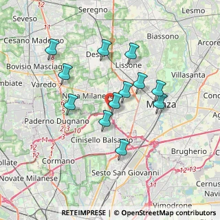 Mappa Via Giacomo Rossini, 20835 Muggiò MB, Italia (3.18167)