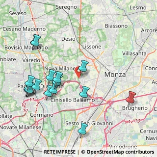 Mappa Via Giacomo Rossini, 20835 Muggiò MB, Italia (4.65235)