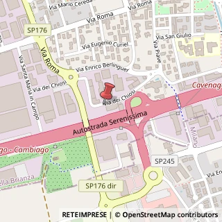 Mappa Via dei Chiosi, 7, 20873 Cavenago di Brianza, Monza e Brianza (Lombardia)