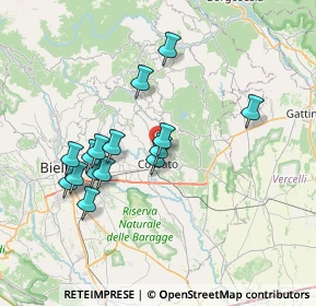 Mappa Borgo Bonardi, 13836 Cossato BI, Italia (6.63067)