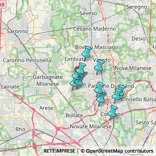 Mappa Via Piave, 20030 Senago MI, Italia (2.74727)