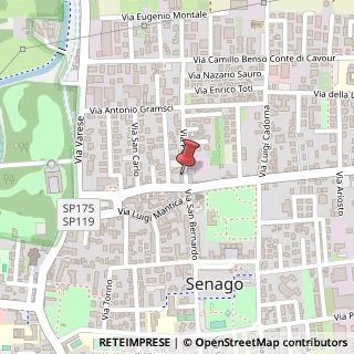 Mappa Via Piave, 1E, 20030 Senago, Milano (Lombardia)