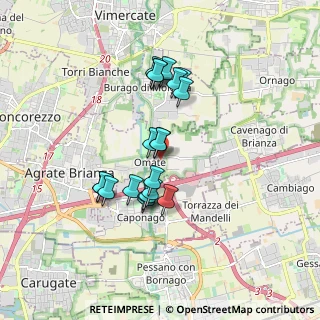 Mappa Via Bruno Buozzi, 20864 Agrate Brianza MB, Italia (1.442)