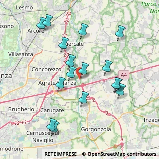 Mappa Via Bruno Buozzi, 20864 Agrate Brianza MB, Italia (4.03688)