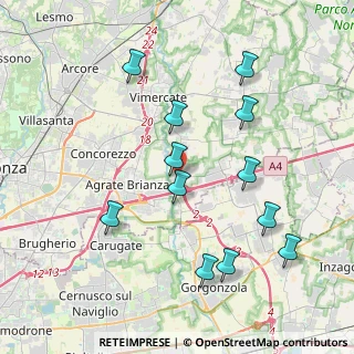 Mappa Via Bruno Buozzi, 20864 Agrate Brianza MB, Italia (4.06333)