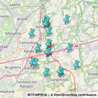 Mappa Via Bruno Buozzi, 20864 Agrate Brianza MB, Italia (3.64778)