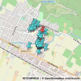 Mappa Via G. D' Annunzio, 25033 Cologne BS, Italia (0.25)