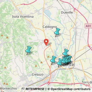 Mappa Via Lago di Garda, 36030 Costabissara VI, Italia (4.45364)