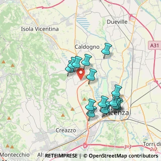 Mappa Via Lago di Garda, 36030 Costabissara VI, Italia (3.40938)