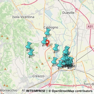 Mappa Via Lago di Garda, 36030 Costabissara VI, Italia (4.01947)