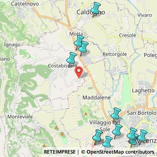 Mappa Via Lago di Garda, 36030 Costabissara VI, Italia (3.31333)
