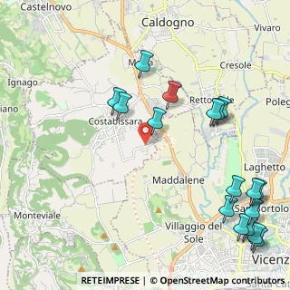 Mappa Via Lago di Garda, 36030 Costabissara VI, Italia (2.74529)