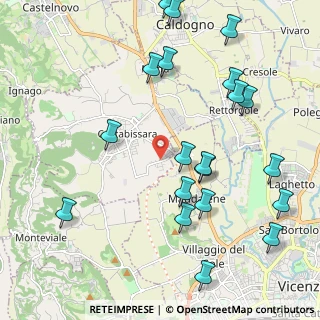 Mappa Via Lago di Garda, 36030 Costabissara VI, Italia (2.474)