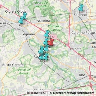 Mappa Via Bernardino Luini, 20015 Parabiago MI, Italia (3.13636)