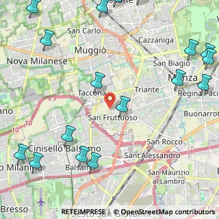 Mappa Via Tanaro, 20052 Monza MB, Italia (3.22941)