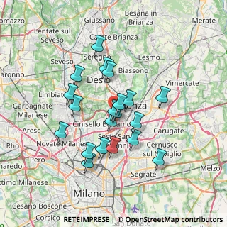 Mappa Via Tanaro, 20052 Monza MB, Italia (5.943)