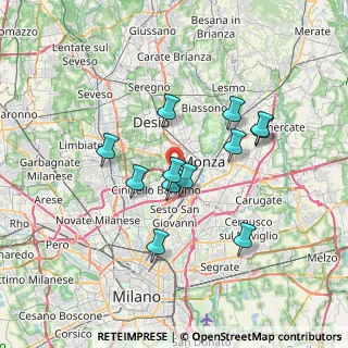 Mappa Via Tanaro, 20052 Monza MB, Italia (6.01833)