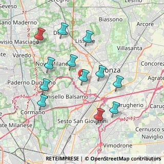 Mappa Via Tanaro, 20052 Monza MB, Italia (3.77917)