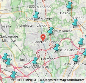 Mappa Via Edera, 20037 Paderno Dugnano MI, Italia (6.53867)