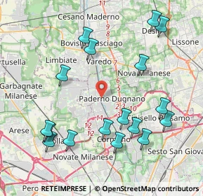 Mappa Via Edera, 20037 Paderno Dugnano MI, Italia (4.56706)