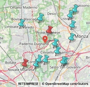 Mappa Via Padova, 20037 Paderno Dugnano MI, Italia (4.31267)