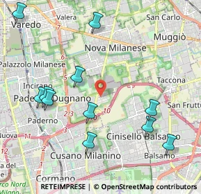 Mappa Via Padova, 20037 Paderno Dugnano MI, Italia (2.36727)