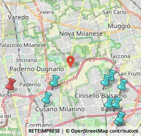 Mappa Via Padova, 20037 Paderno Dugnano MI, Italia (3.19)
