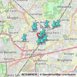 Mappa Via Francesco Domenico Guerrazzi, 20052 Monza MB, Italia (1.11364)