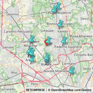 Mappa Via Isolino, 20037 Paderno Dugnano MI, Italia (3.97692)