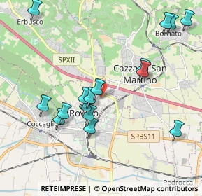 Mappa Via Montegrappa, 25038 Rovato BS, Italia (2.095)