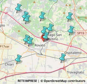 Mappa Via Montegrappa, 25038 Rovato BS, Italia (3.90923)