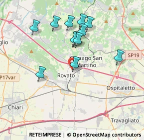 Mappa Via Montegrappa, 25038 Rovato BS, Italia (3.54167)