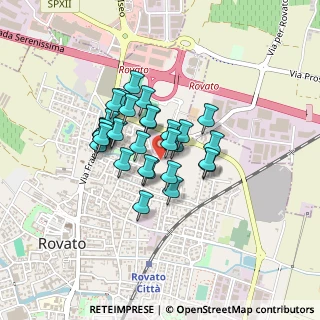 Mappa Via Montegrappa, 25038 Rovato BS, Italia (0.28667)