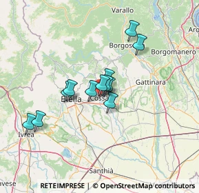 Mappa Via Guglielmo Marconi, 13854 Quaregna BI, Italia (10.04583)