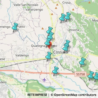 Mappa Via Guglielmo Marconi, 13854 Quaregna BI, Italia (2.27692)