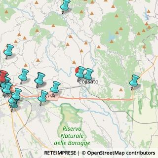 Mappa Via Guglielmo Marconi, 13854 Quaregna BI, Italia (6.4825)