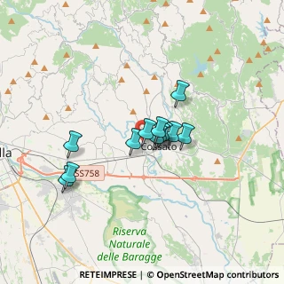 Mappa Via Guglielmo Marconi, 13854 Quaregna BI, Italia (2.30667)