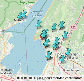 Mappa Via San Bartolomeo, 37016 Garda VR, Italia (6.2125)