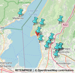 Mappa Via Verona, 37016 Garda VR, Italia (7.18462)