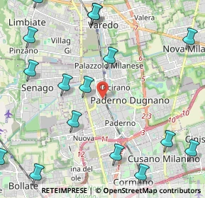 Mappa Via Ospedale, 20037 Paderno Dugnano MI, Italia (3.02941)
