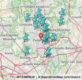 Mappa Via Ospedale, 20037 Paderno Dugnano MI, Italia (2.84833)