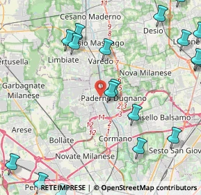 Mappa Via Ospedale, 20037 Paderno Dugnano MI, Italia (6.1525)