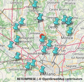 Mappa Via Ospedale, 20037 Paderno Dugnano MI, Italia (9.0815)