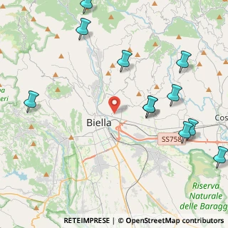 Mappa Via Lorenzo Cucco, 13900 Biella BI, Italia (5.33273)