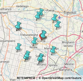 Mappa Via Martiri della Resistenza, 30037 Scorzè VE, Italia (7.172)