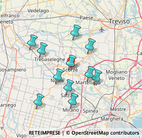 Mappa Via Martiri della Resistenza, 30037 Scorzè VE, Italia (6.40182)