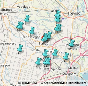 Mappa Via Martiri della Resistenza, 30037 Scorzè VE, Italia (6.931)