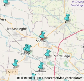 Mappa Via Martiri della Resistenza, 30037 Scorzè VE, Italia (6.69286)