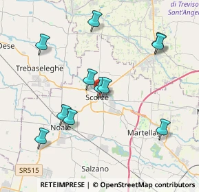 Mappa Via Martiri della Resistenza, 30037 Scorzè VE, Italia (3.89636)